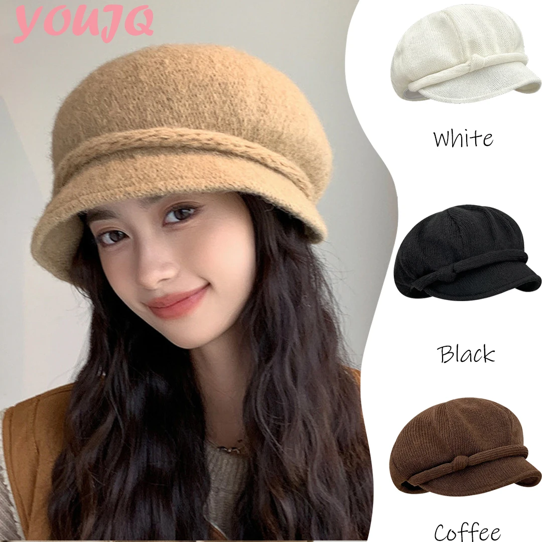 

Ретро облако гриб унисекс осенне-зимние шапки для женщин универсальные утягивающие теплые береты с утконосом классическая кепка Boinas