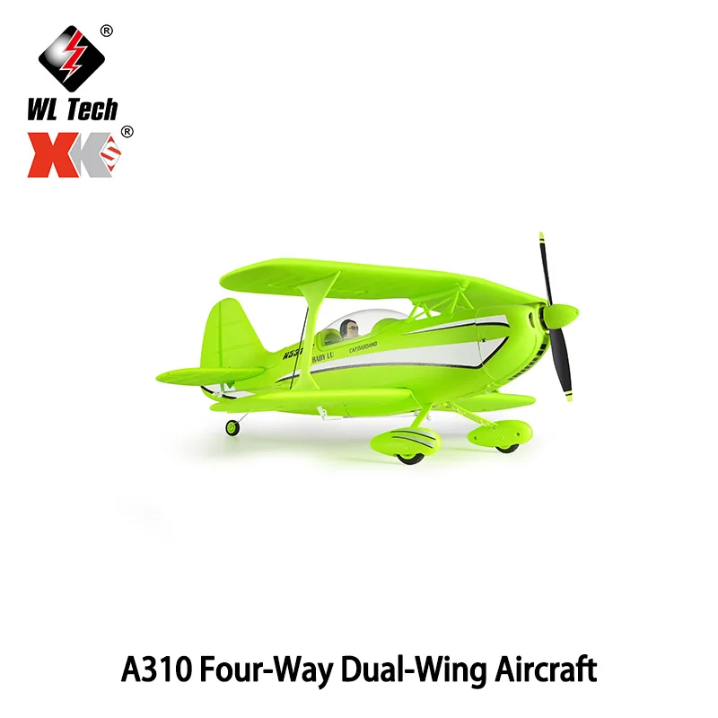 

WLtoys A310 Four-Way Dual-Wing Aircraft High-Fidelity Brushless Model Simulation Beech D17S World War II Plane for Boys RC Toy