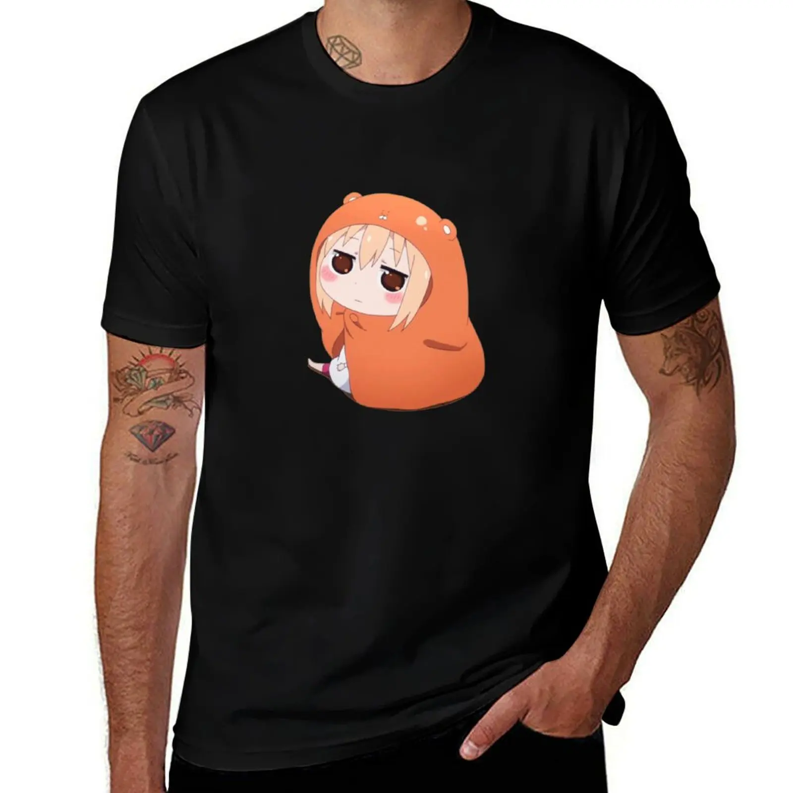 

t sitting Umaru-chan t funny shirts t cotton shirts man T-Shirt down cotton shirts cotton high quality