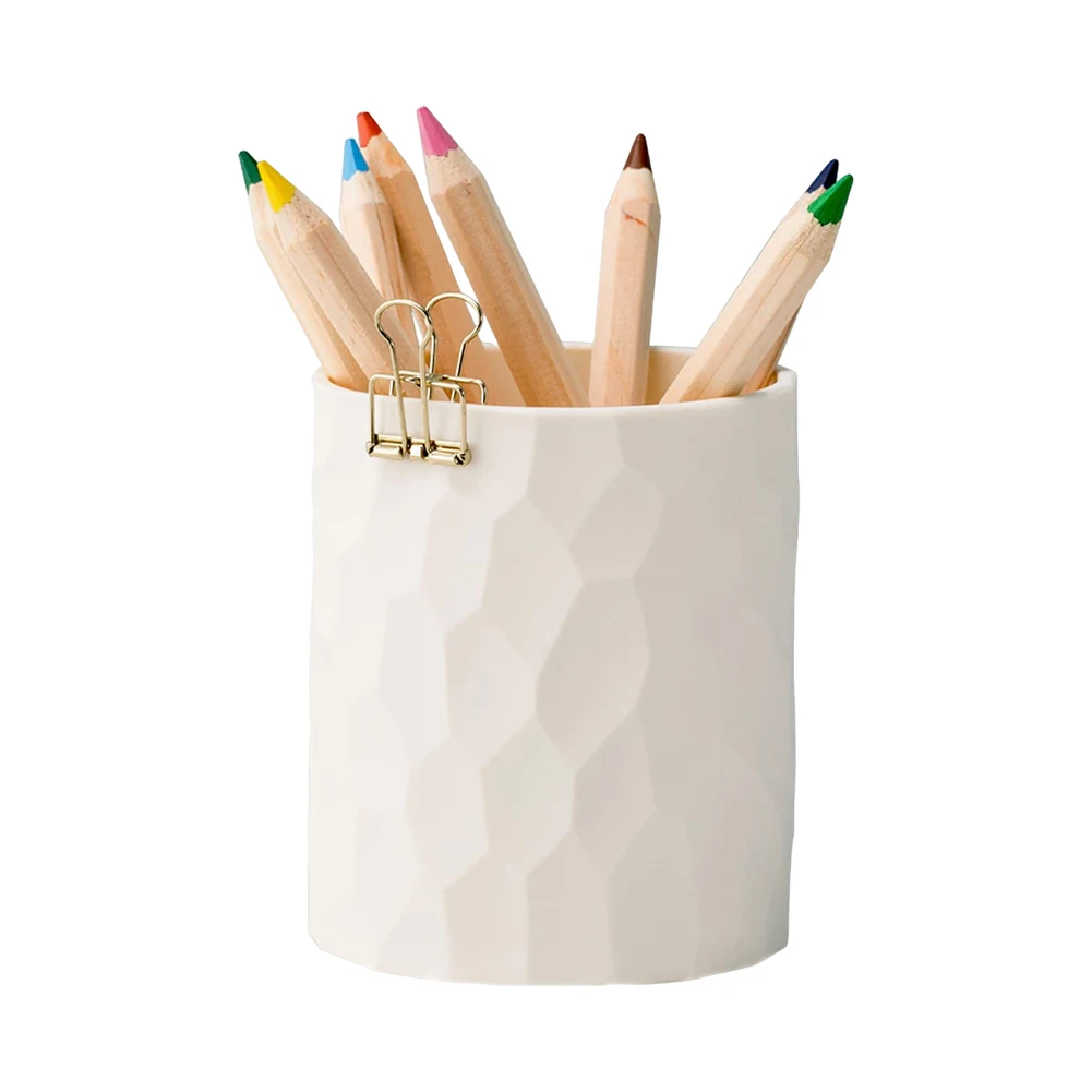 

Silicone Pen Holder Nordic Style Pencil Pen Holder Large Capacity Desktop Storage Holder Makeup Brush Holder for Study Office
