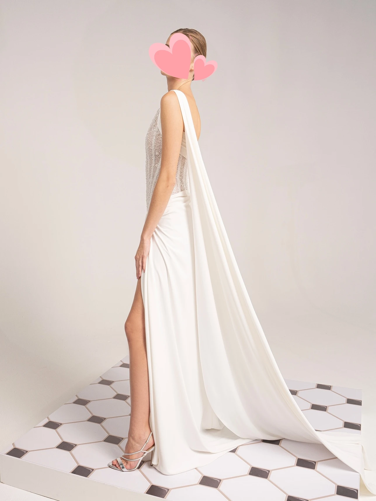 Oisslec vestido de fiesta elegante Vintage dulce Sexy cuentas de marfil hendidura de encaje personalizado ocasión Formal vestido de fiesta vestidos de fiesta de noche