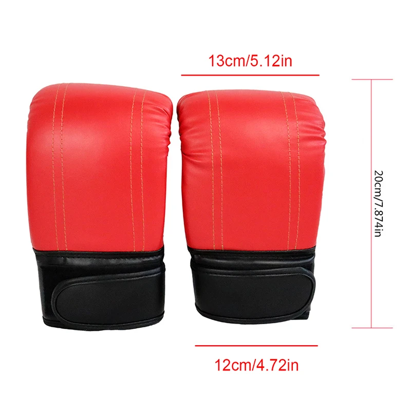 1 Pair Boxing Gloves Adults Women Men Boxing Sanda Gloves Unisex Boxing Training Exercise Leather Gloves Sports Protection Mitts