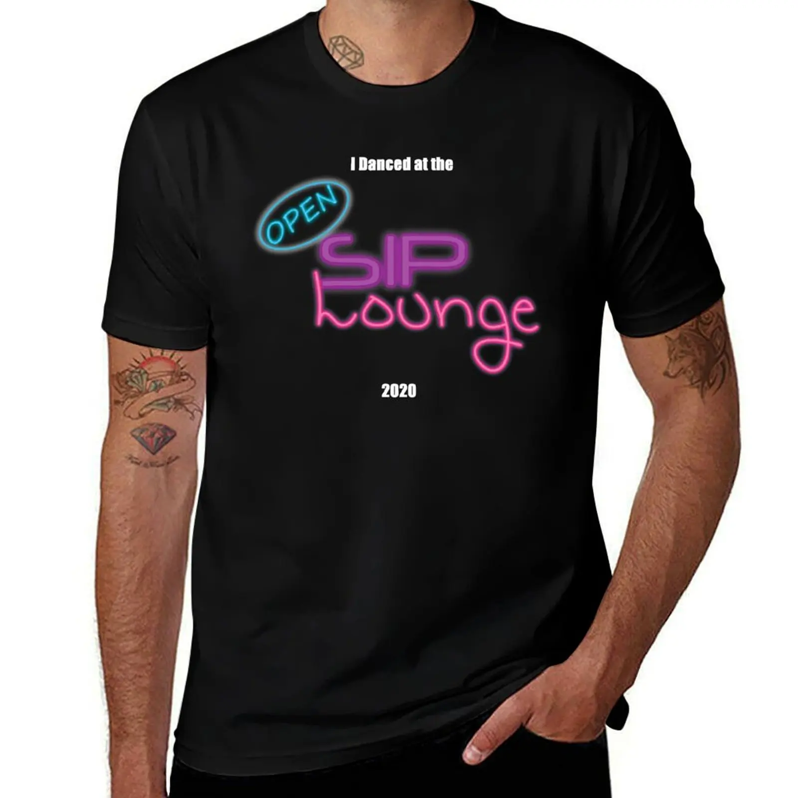 

I Danced At The SIP Lounge T-Shirt cute tops graphic t shirt vintage essential t shirt graphics mens white t shirts