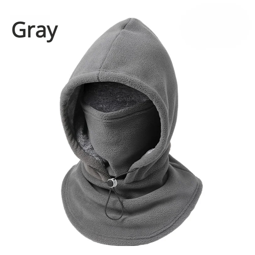 Autumn And Winter Warm One-piece Hat For Men And Women Motorcycle Riding lined And Thickened Windproof Hat Face Neck And Ear Pro