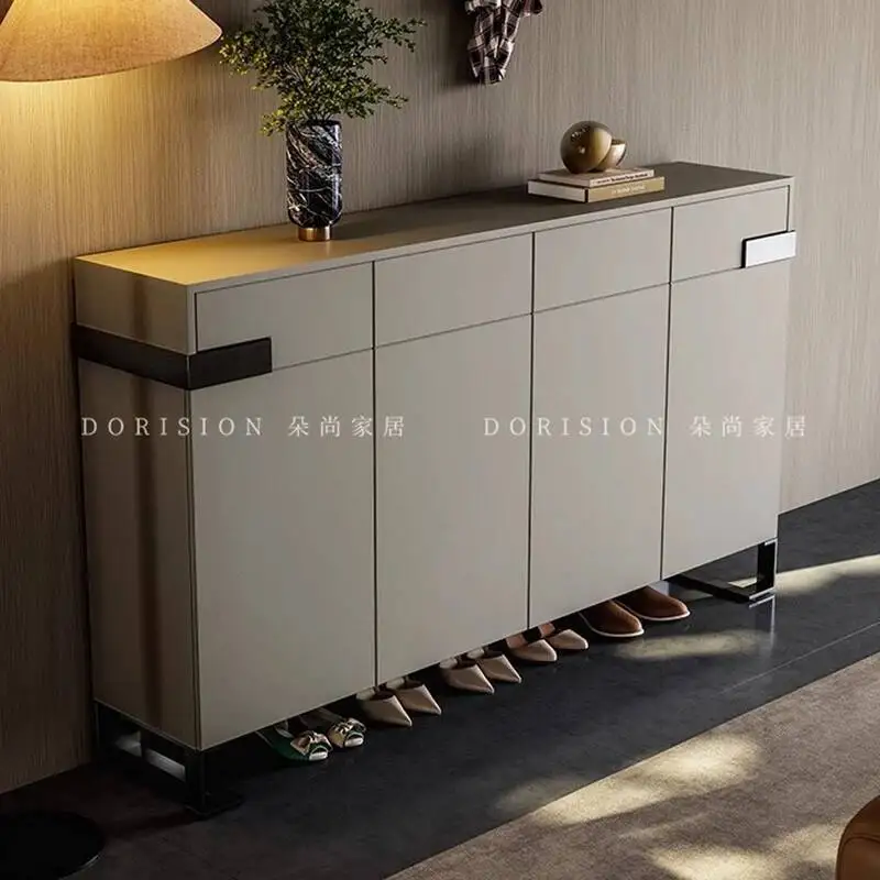 Size Large Room Decor Shoe Cabinet Aesthetic Design Modern Luxury Chinese Shoe Shelf Organizer Zapatero Space Saving Furniture