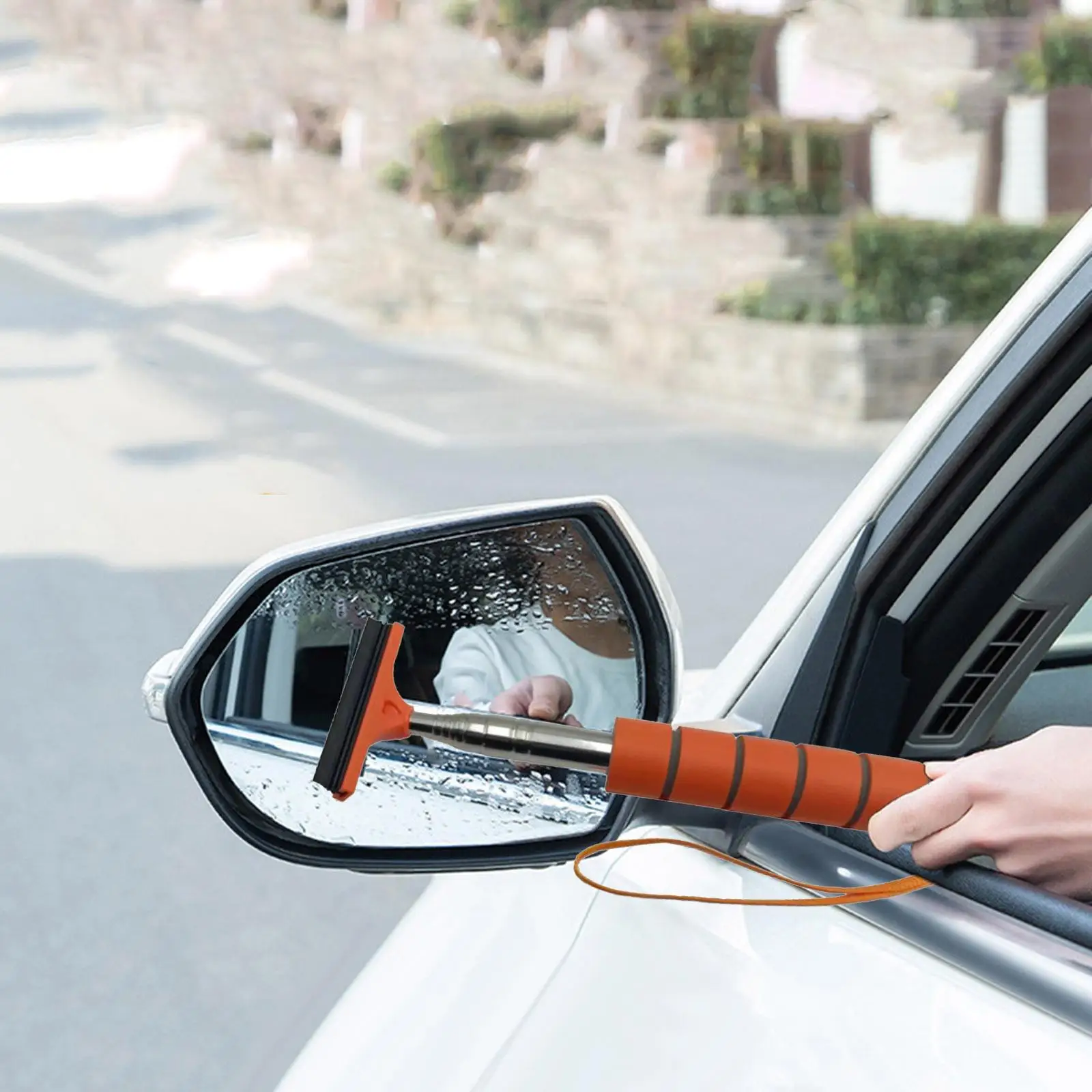 Car Rearview Mirror Wiper Universal Mini Multifunctional Cleaning Tool