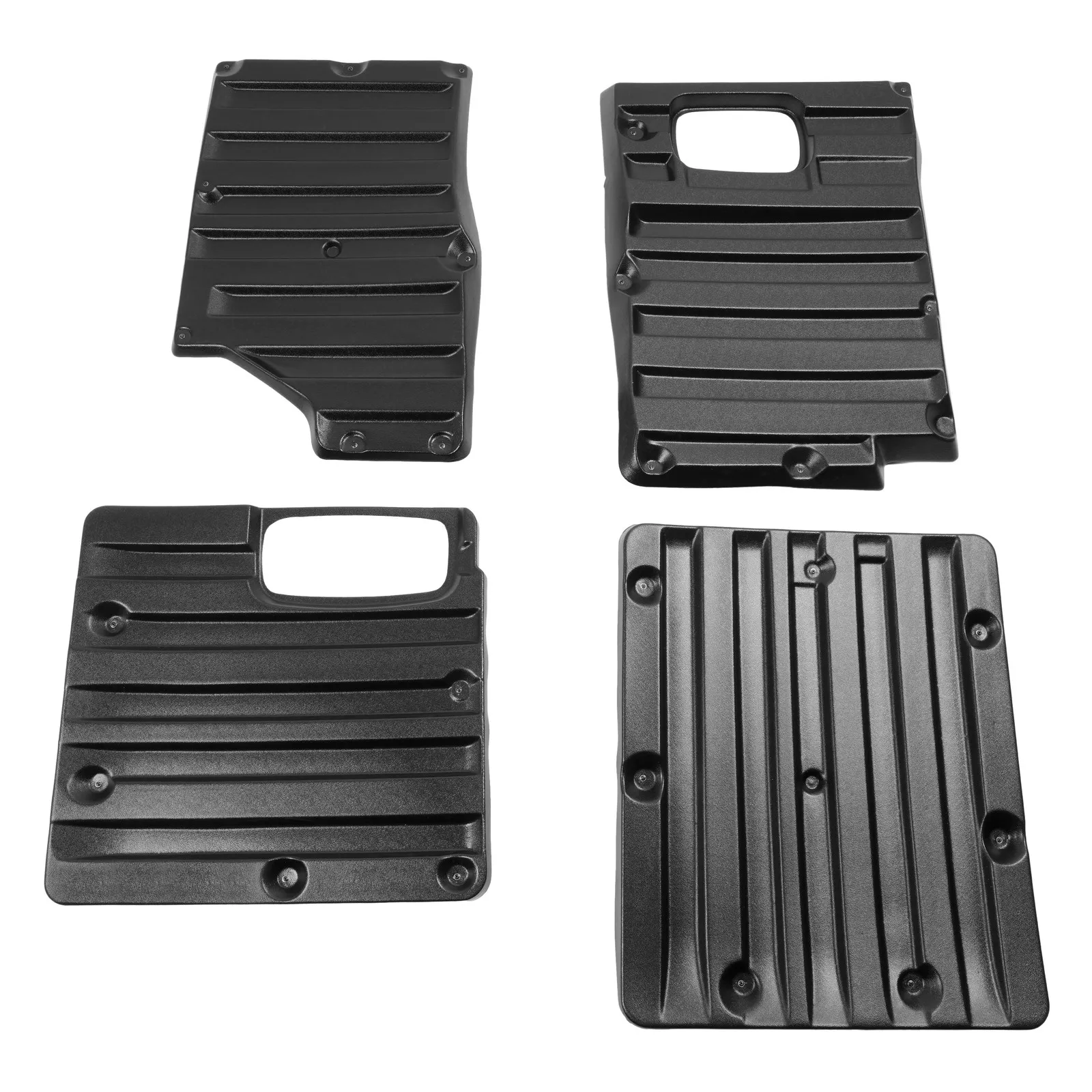Rear Door Panels Set For 1996-2024 Chevrolet Express GMC Savana Black