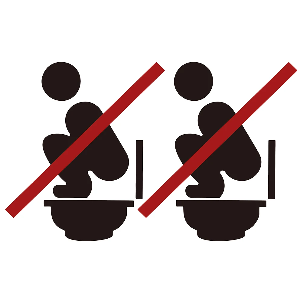 

2 Sheets Toilet Seat Sign Cling Removable Adhesive Toilet Lid Sticker Restroom Wall Decal Friendly Design