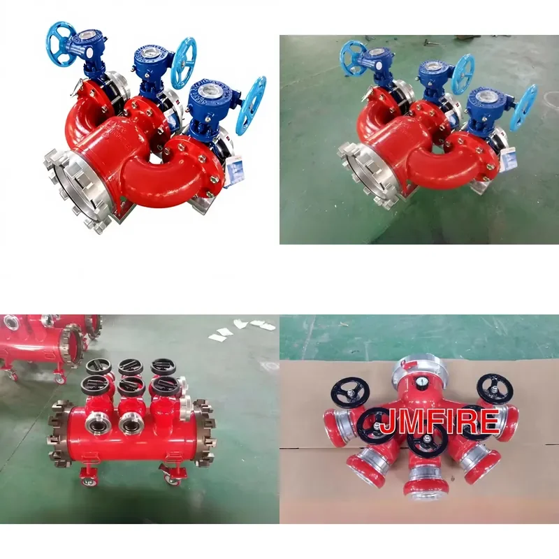 2026 Fire Truck 4-Way & 5-Way Manifold Stainless Steel Self-Locking 4-Way & 5 Way Fire Hose Manifold Large Diameter for Fire