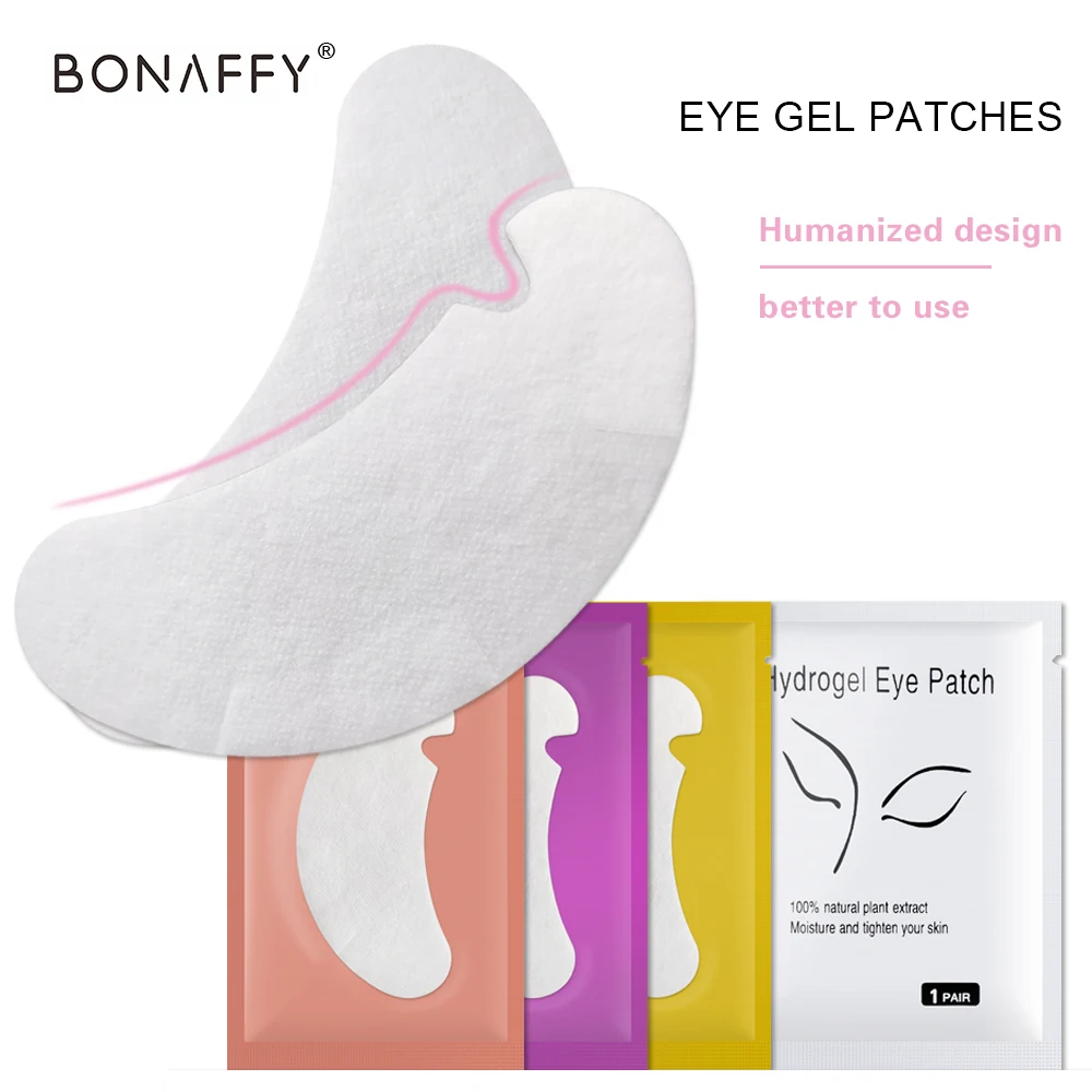 

New 500pairs Eyelash Extension Paper Patches U-shaped incision Grafted Eye Stickers Lint-free Under Eye Pads Eye Tips Sticker