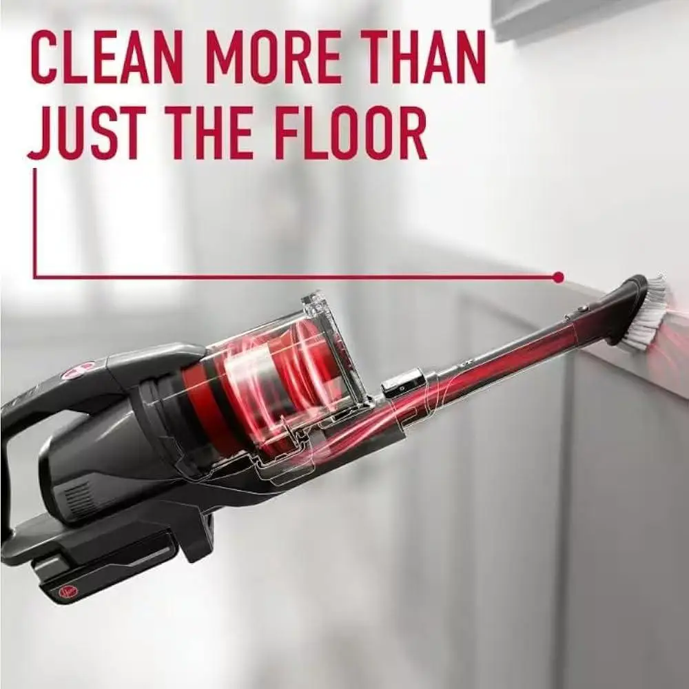 Cordless Stick Vacuum Cleaner Tangle Guard Powerful Cleaning Self-Standing Handheld Lightweight Bagless Easy to Use Carpet Hard