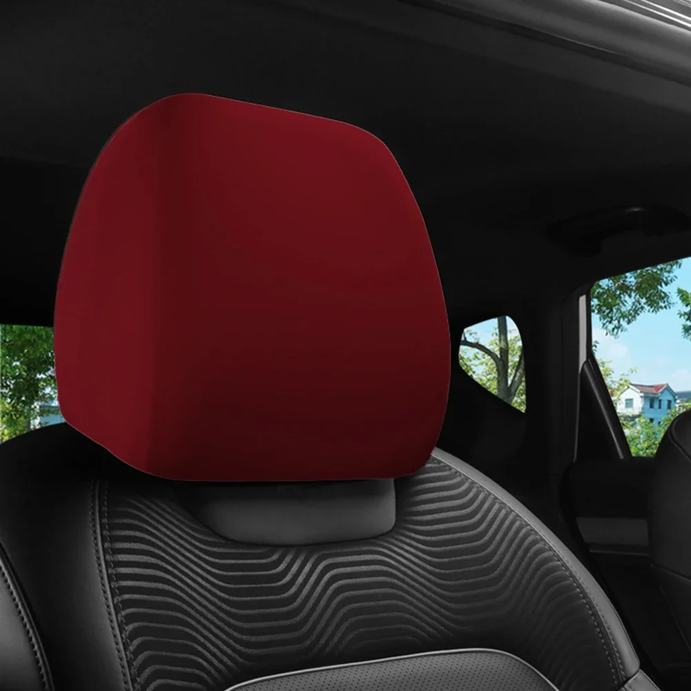 Premium Cloth Car Seat Headrest Cover Anti-Dirty Elastic Protective Cover For Car Truck SUV Auto Interior Modified Seat Cover