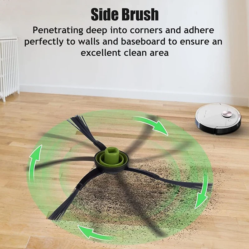 Für ecovacs deebot t8/t8 aivi/t8 max/n8 plus/n8 pro Roboter Vakuum Ersatz Hauptseite Bürsten filter Mopptuch