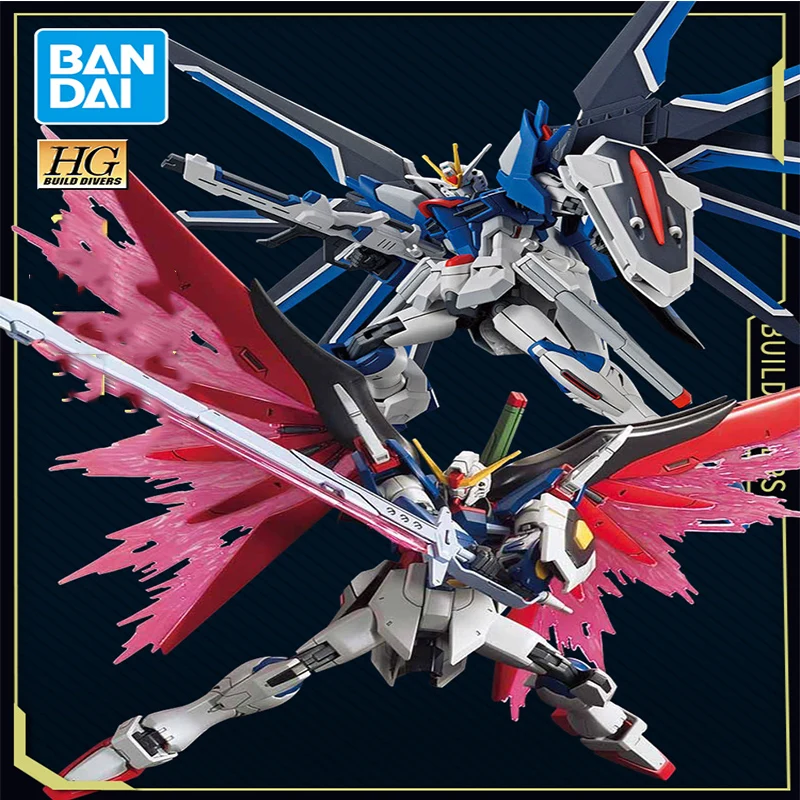 

Bandai Gundam HGCE New Life Edition Fate Free Air Battle Attack Yanhong Бесконечная кукла-праведливость в сборе Модель игрушки для мальчика в подарок