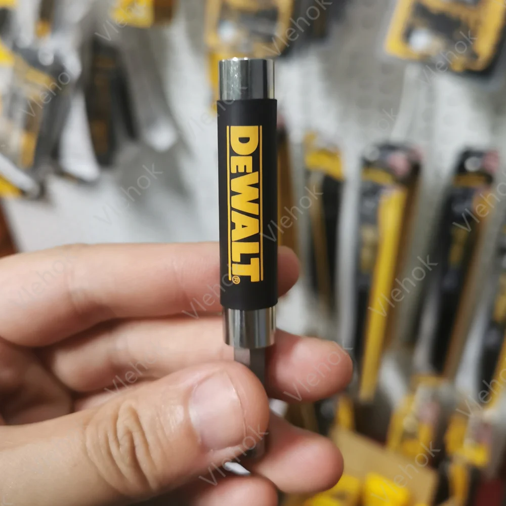 DEWALT Magnetic Drive Guide 1/4-Inch Drill Bit Holder Extension 6.35mm Electric Screwdriver Bit Compact Hex Guide Sleeve 83mm