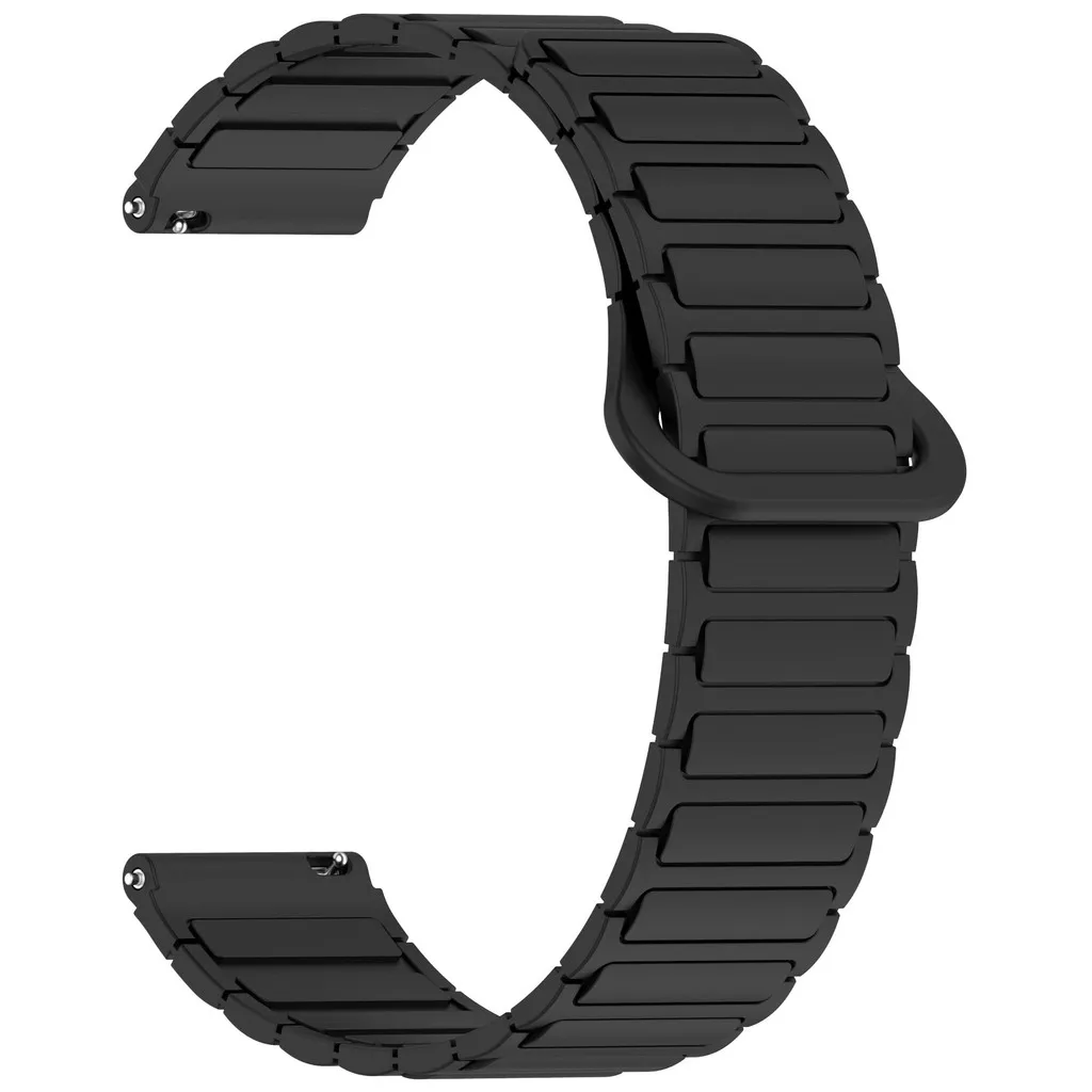 Pulseira de relógio de silicone para huami amazfit bip3 bip 3 5 lite s u pro bip5 pro pulseira de laço magnético