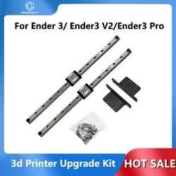 Ender3 s1/pro/nder 3v2/nder 3v3 se kit de atualização de impressora 3d duplo eixo y kit de atualização de trilho linear kit de atualização de eixo x com suporte