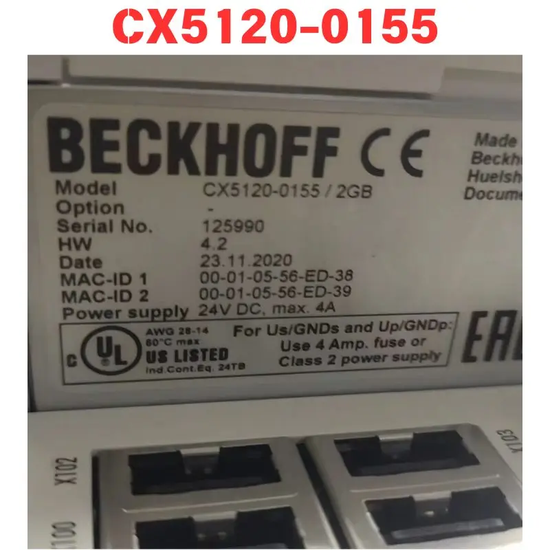 

CX5120-0155 Контроллер ПЛК Функциональный тест ОК