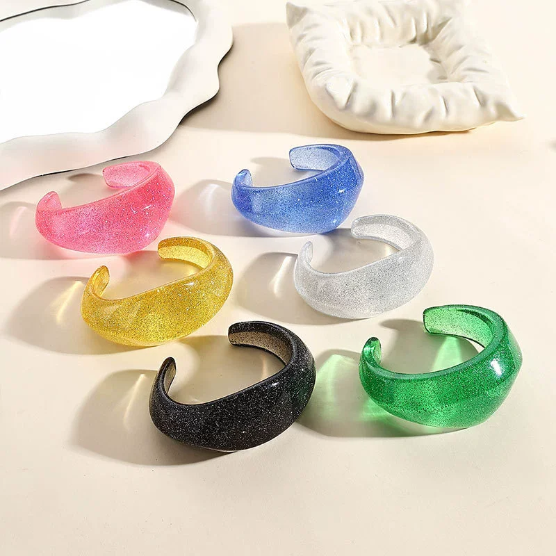 Candy Color Resin Bangle: A Stylish, Durable Statement Piece for Everyday Wear