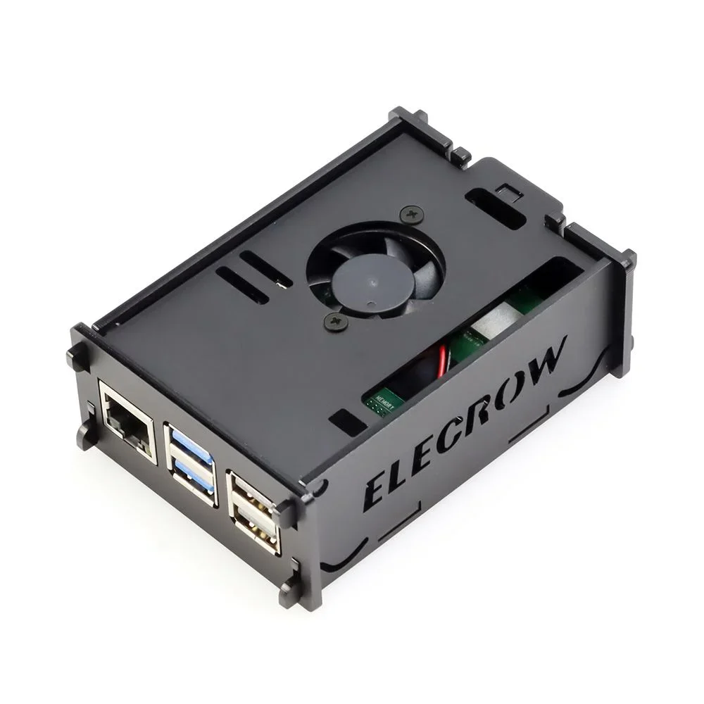 Hot Sale Raspberry Pi 5 Case with Cooling Fan Acrylic Case for Raspberry Pi 5