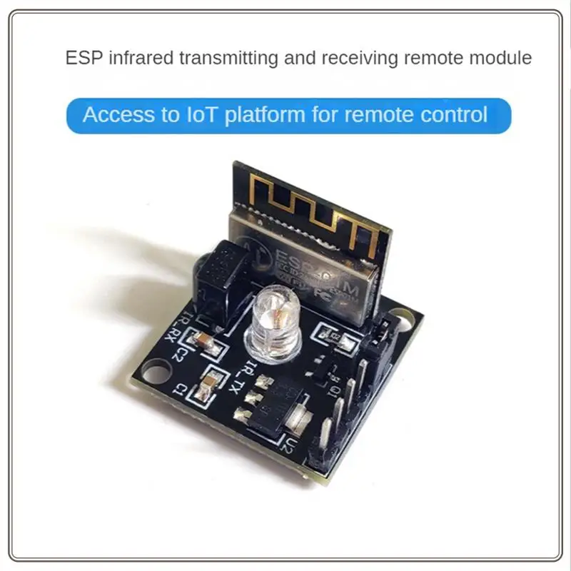 موثوق-ESP8285 ESP-01M جهاز إرسال واستقبال بالأشعة تحت الحمراء واي فاي وحدة لاسلكية التحكم عن بعد التبديل تطوير لوحة تعليمية Esp 8285 ESP-01M,E