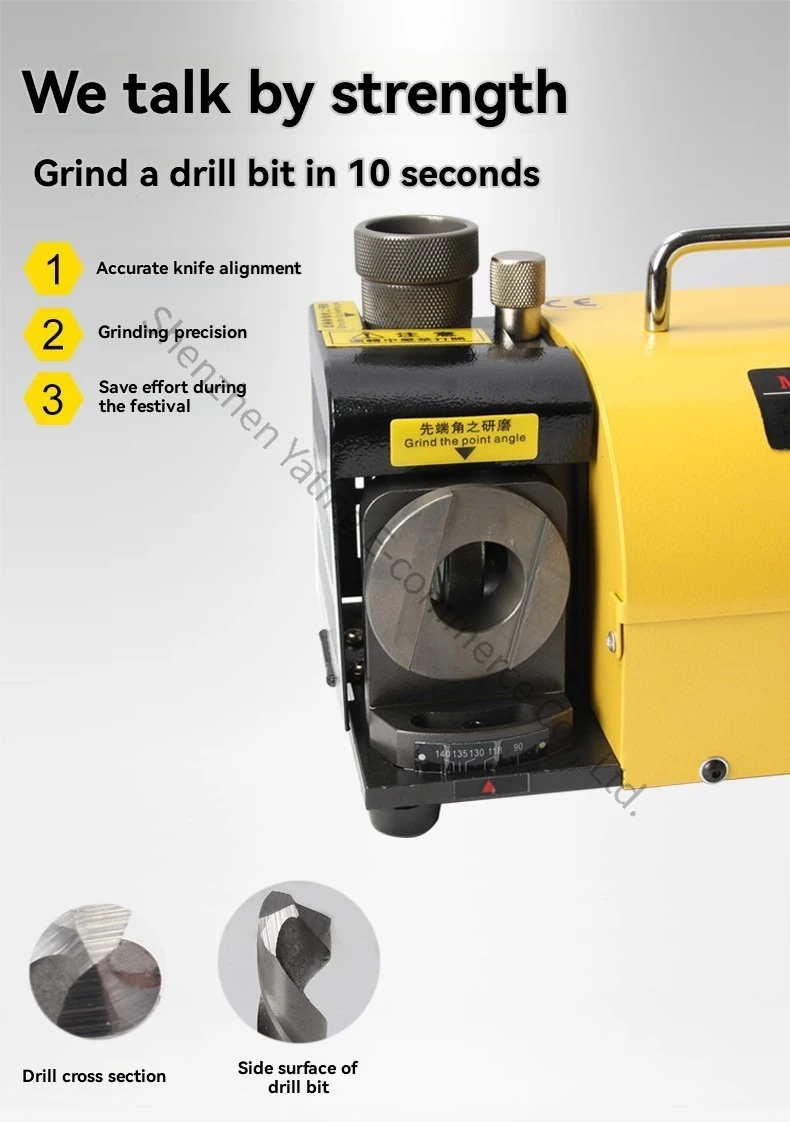 New High-precision Fool Grinder  Drill Grinder Fast Grinding 3-13mm Fried Dough Twists Drill Grinding Left Drill Grinder