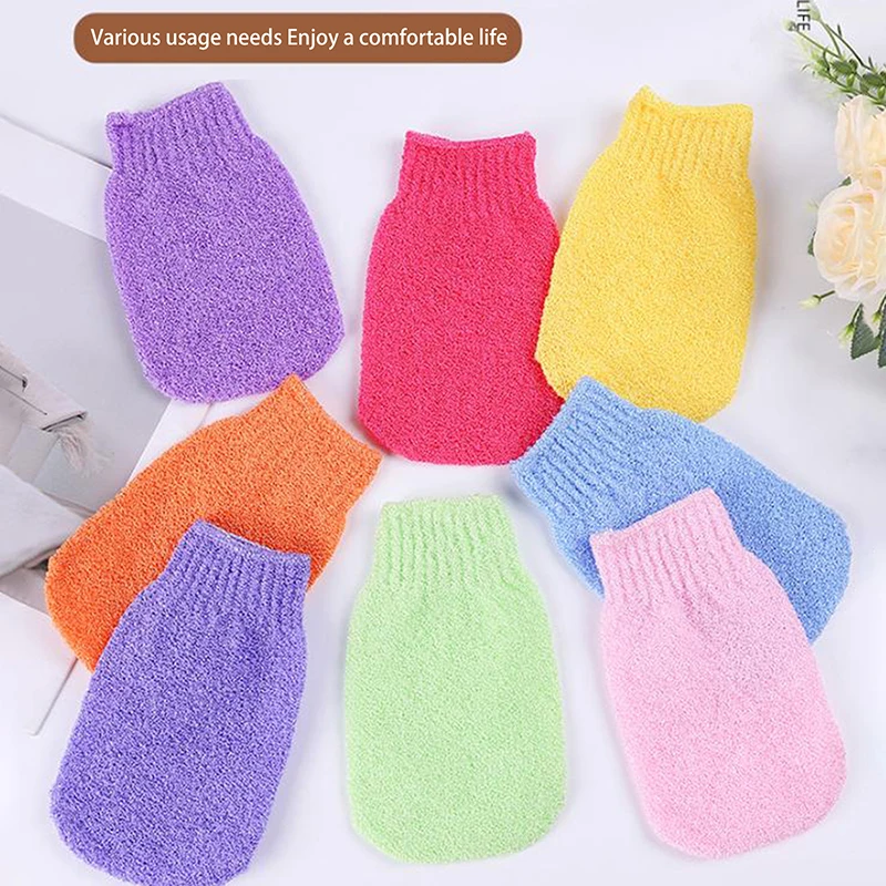 1pc Bath for Peeling SPA Exfoliating Shower Brush Body Cleaning Scrub Mitt Rub Dead Skin Gloves Shower Towel Foam Body Massage