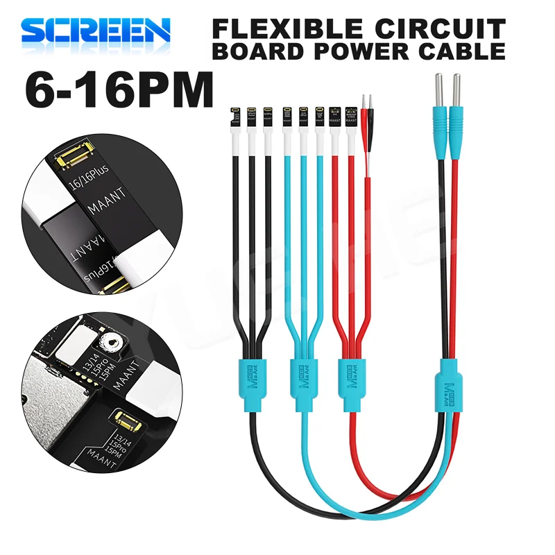 

MaAnt PY2 кабель загрузки с одной кнопкой, точность линии электропередачи для IPhone 6-16PM, активация аккумулятора, обнаружение стартового кабеля, инструменты для ремонта