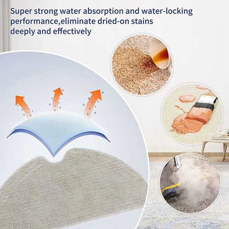 B58B-21PCS Accessories Kit For Dreame Bot D10s / D10s Pro Robot Vacuum Cleaner Roller Side Brush Hepa Filter Mop Pad Parts