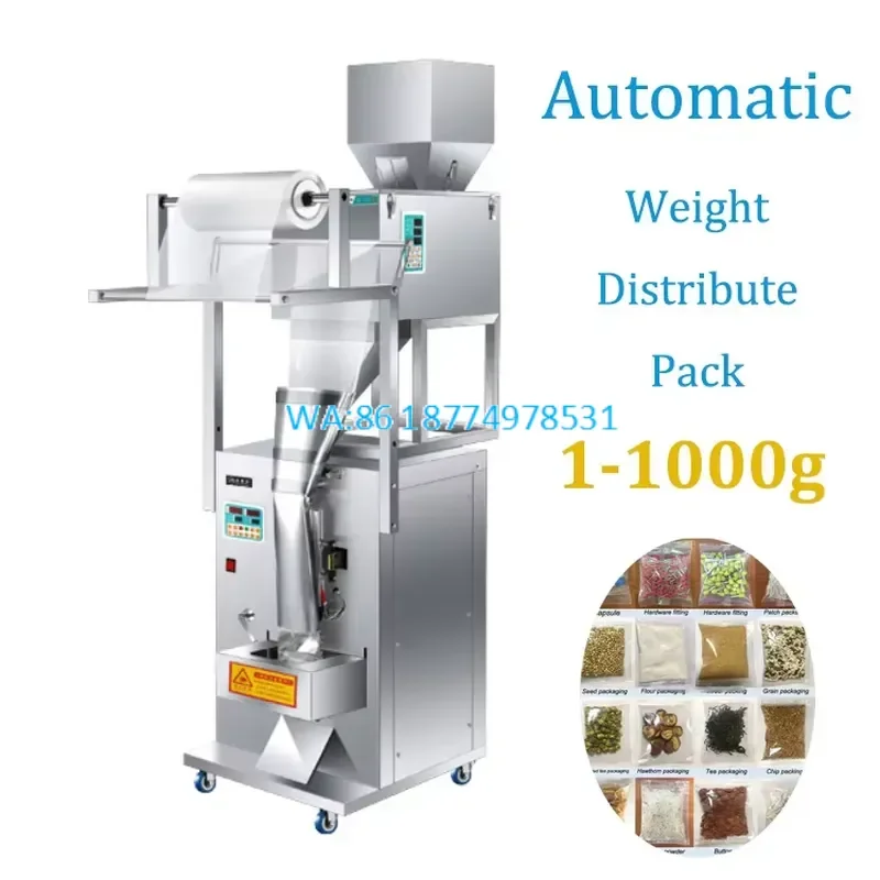 Wmwmnu for Universal Weighing 1-1000g Nitrogen Snack Puffed Food Packing Automatic Snack Popcorn Potato Chips Packing