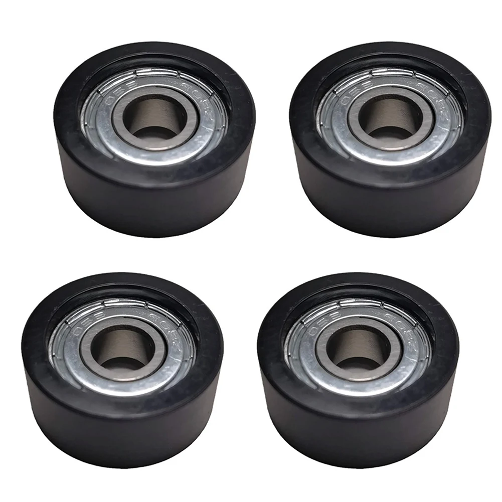 4pcs Seats Wheel Rowing Machines Seats Wheels With Bearing Seats Cushion Moving Wheel 8x27x11mm Rowing Machine Seat Wheels