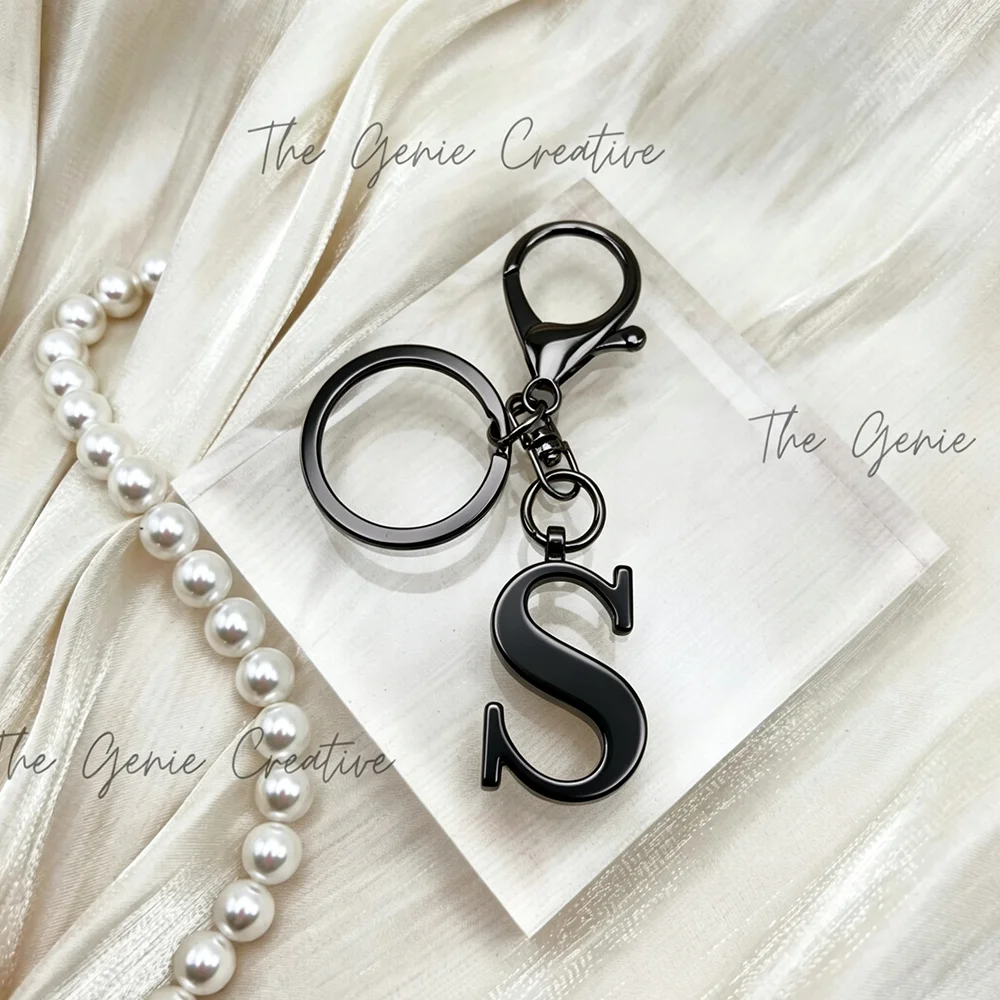 Stainless Steel 3D Initial Key - đánh giá và giá Lobster Clasp Silver
