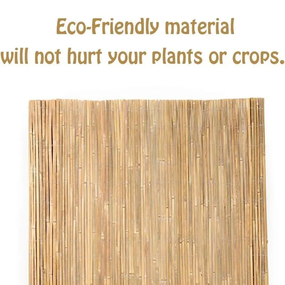 エコフレンドリーな竹製バルコニー用プライバシースラット（風よけ・視線遮断）（1.2m x 4m）