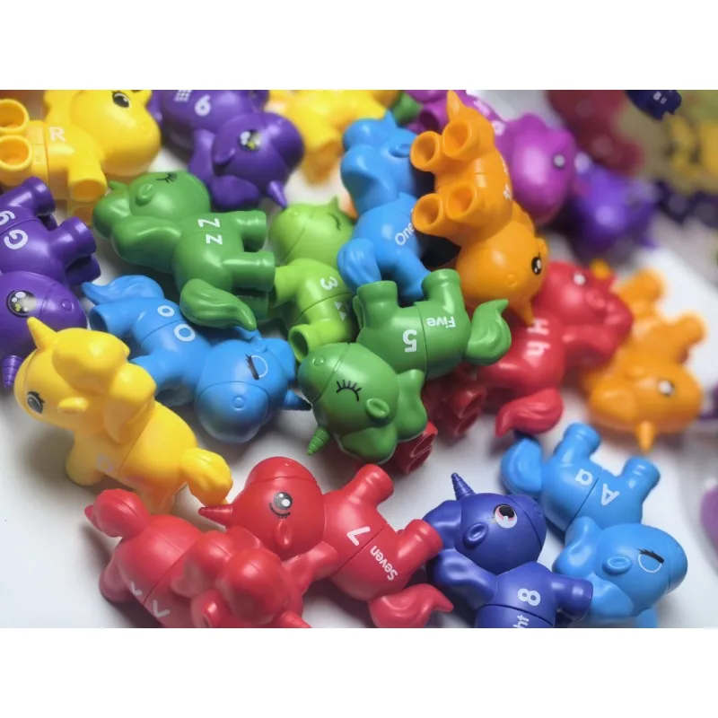 Jouets d'apprentissage précoce pour enfants, Alphabet de dinosaure, jouets assortis, motif de comptage de nombres, illumination, outils pédagogiques cognitifs