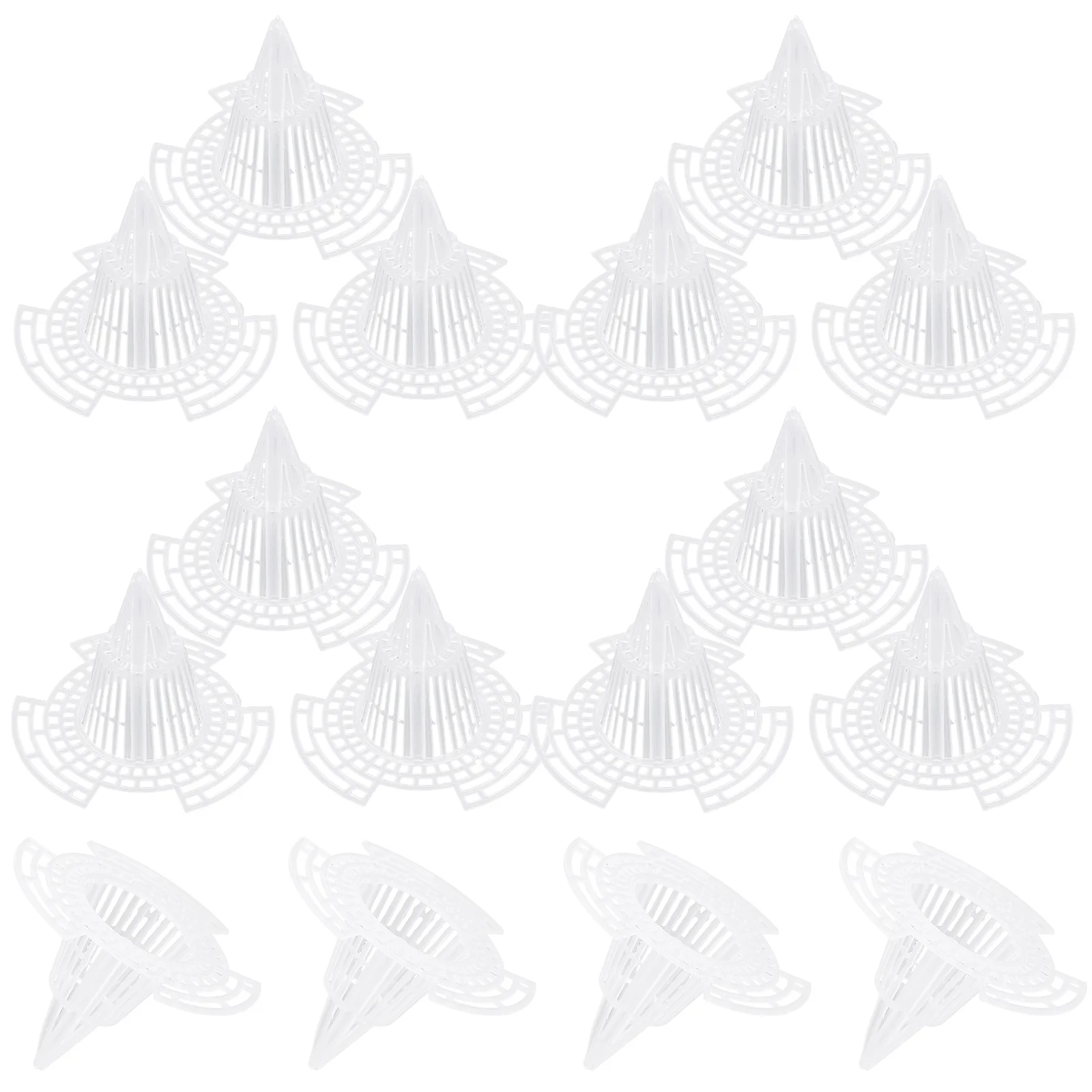 25 قطعة وعاء النبات المخروطي ثقب شبكة وسادة البلاستيك زارع إدراج لتصريف تدفق الهواء بونساي الزهرية أسفل وسادة مرشحات حديقة #2