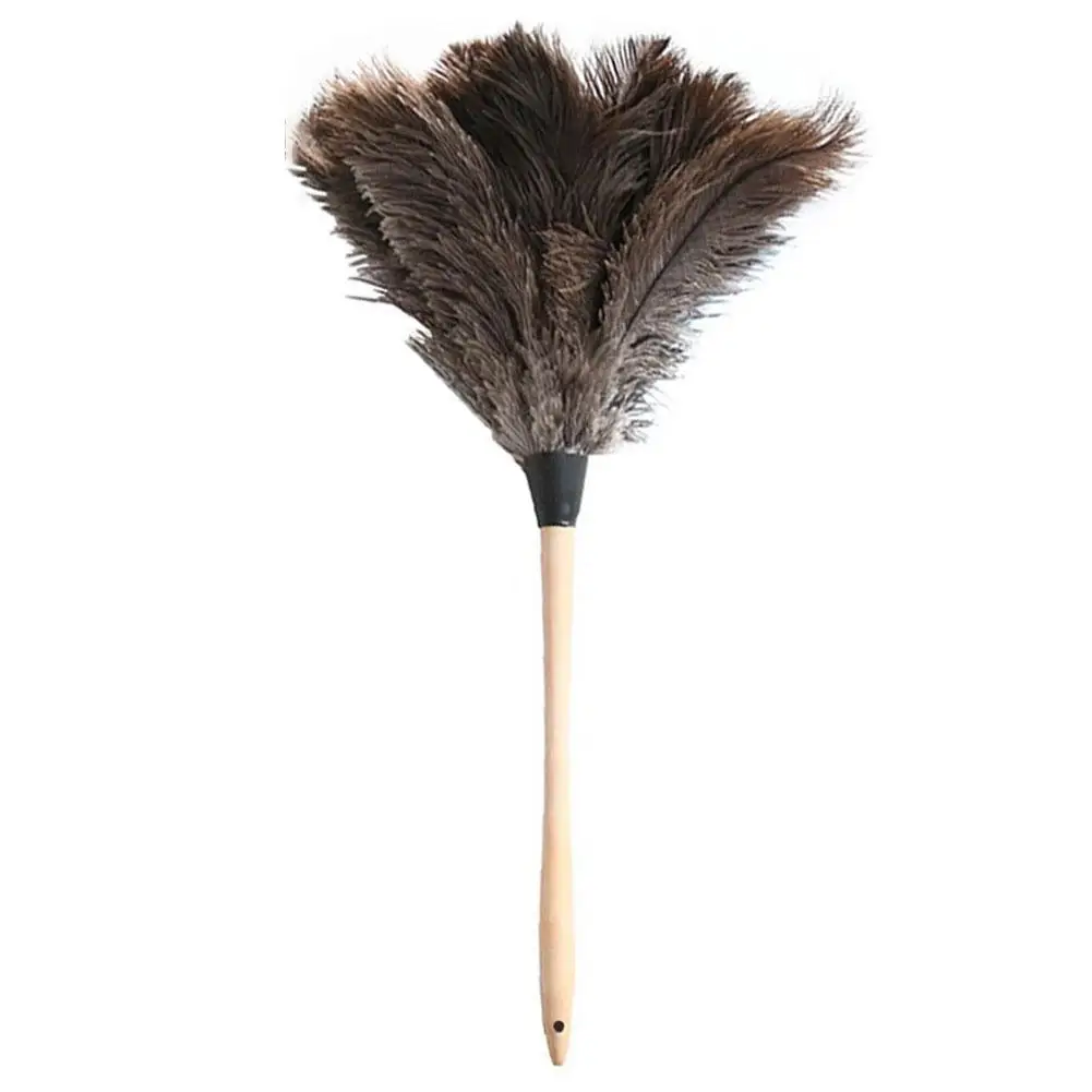 Long Handle Feather Dusters Ostrich Duster Brush Electrostatic Dust Accessories Cleaning Household Dust Cleaning Tools E9O6