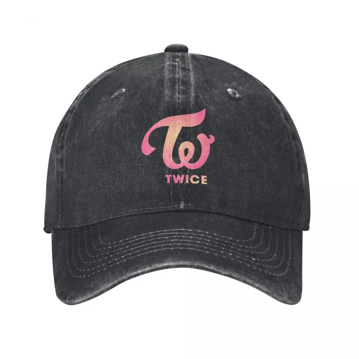 Vintage Twice Kpop Baseball Caps Unisex Style Distressed Denim Washed Headwear Momo Nayeon Sana Jihyo Outdoor Summer Caps Hat