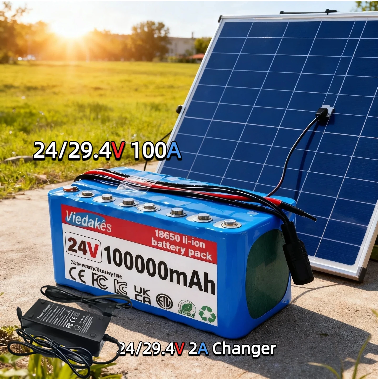 

New 24V 100000mAh 7S3P 18650 29.4V Li-ion Battery Pack for wheelchairs power Li-ion Replacement Battery + 2A Charger