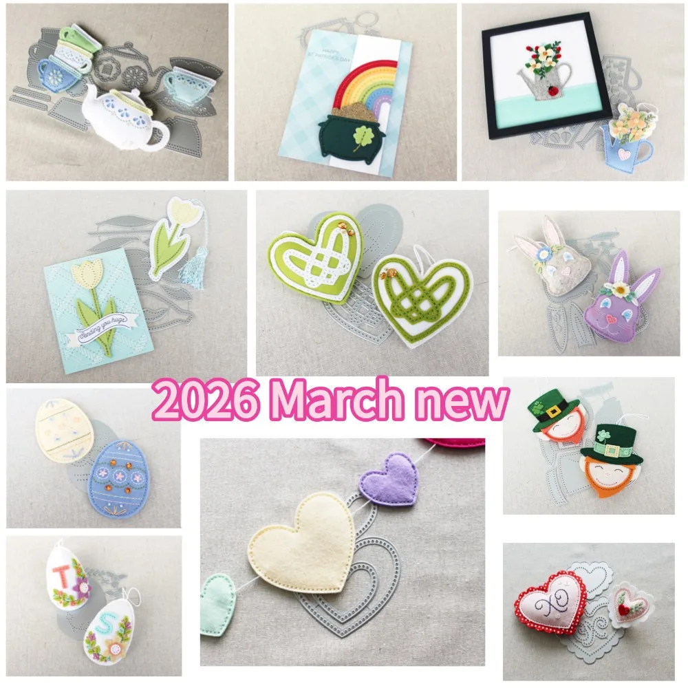 

2026 new Felt Metal Cutting Dies for DIY Scrapbooking Crafts Dies Cut Stencils Maker Photo Album Template Handmade Decoration