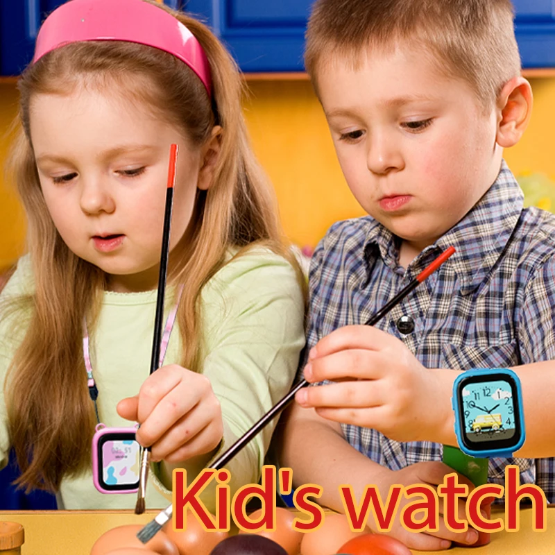 Mini children's toy watch, games & photos & videos, detachable | dual lenses | cartoon wallpaper | backpack charm