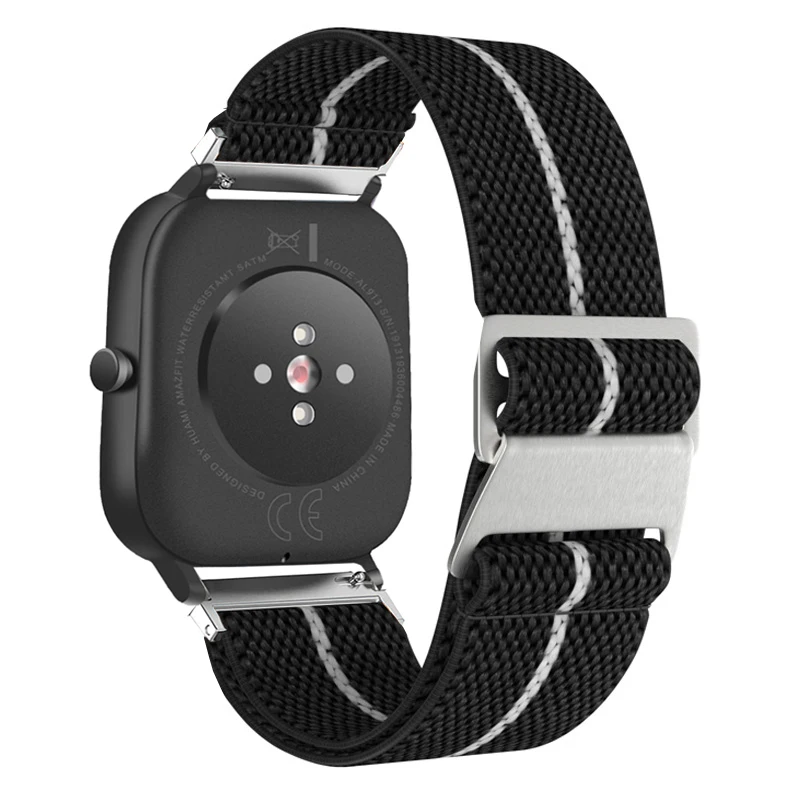 20 22mm New Nylon Band For Huami Amazfit GTS 4 3 2e Mini Bip 5 U S Lite Braided Watch Bracelet Strap For GTR 42 47mm Pace Strato