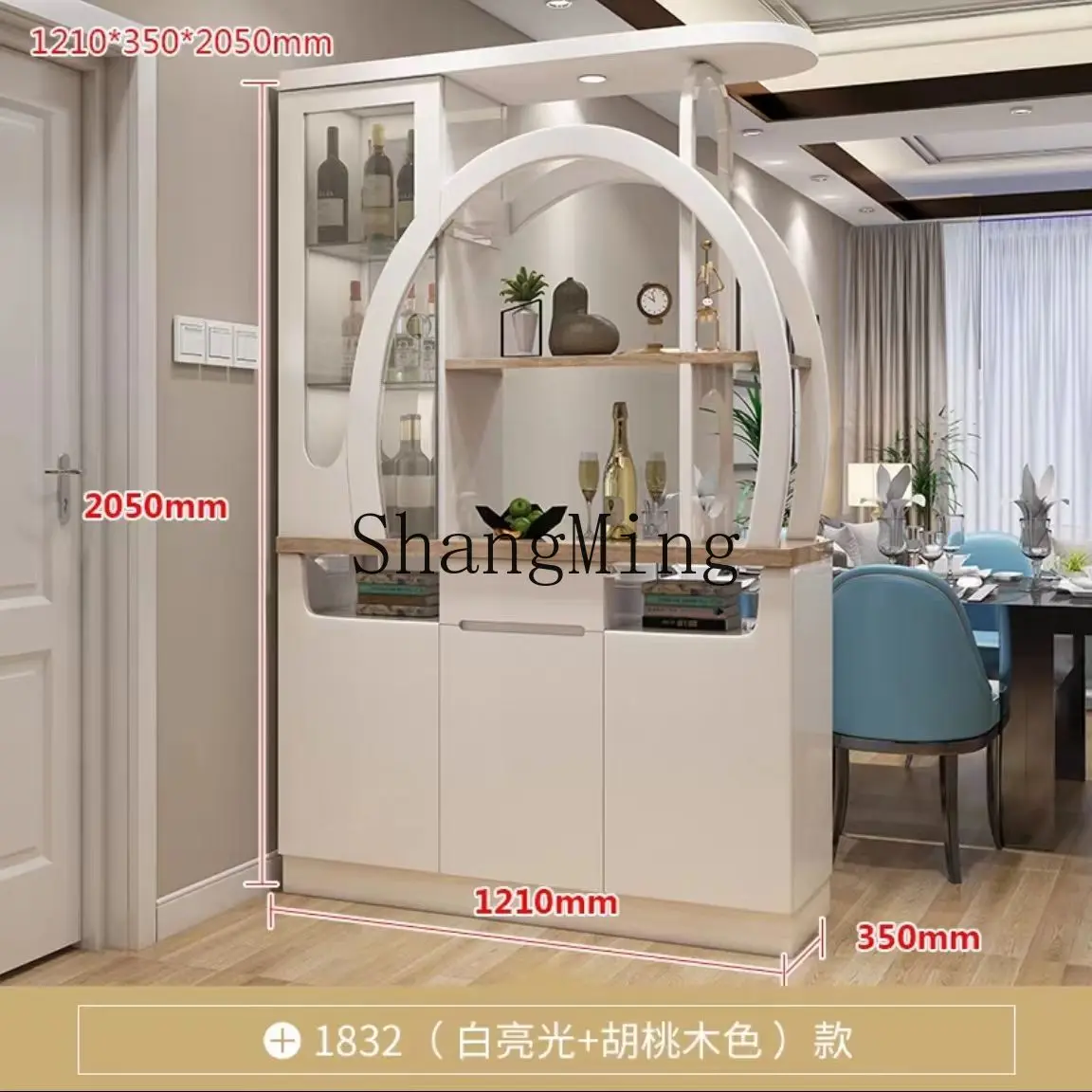 

FG Entrance Hallway Cabinet Partition Living Room Screen Integrated Entryway Door Simple Hallway Decorative Cabinet