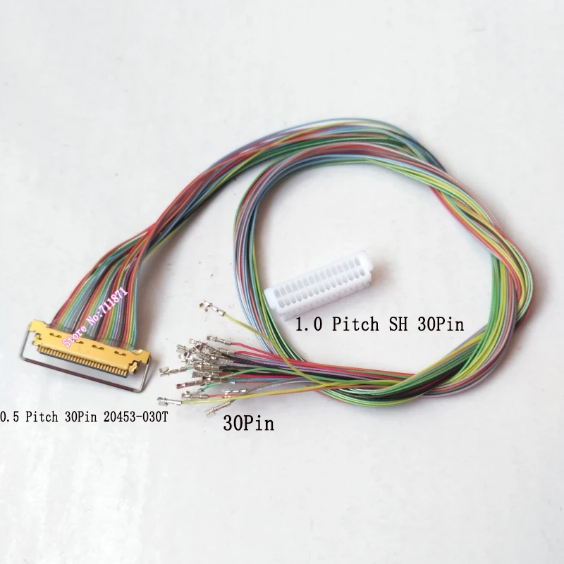 30Pin 20453 030T to SH 30P 40Pin DIY Screen Line 1.0 Pitch 30P 40Pin SH to 0.5 Pitch 30 Pin 20453-030T Custom Screen Cable Line