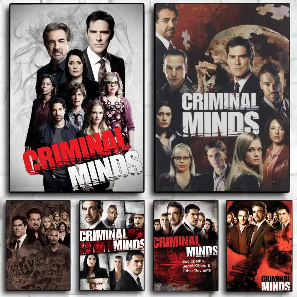 Moody Suspenseful C-Criminal Minds Thriller Vibe Poster Poster Wall Art Print Decorative Mural Home Decor Gift Unframed