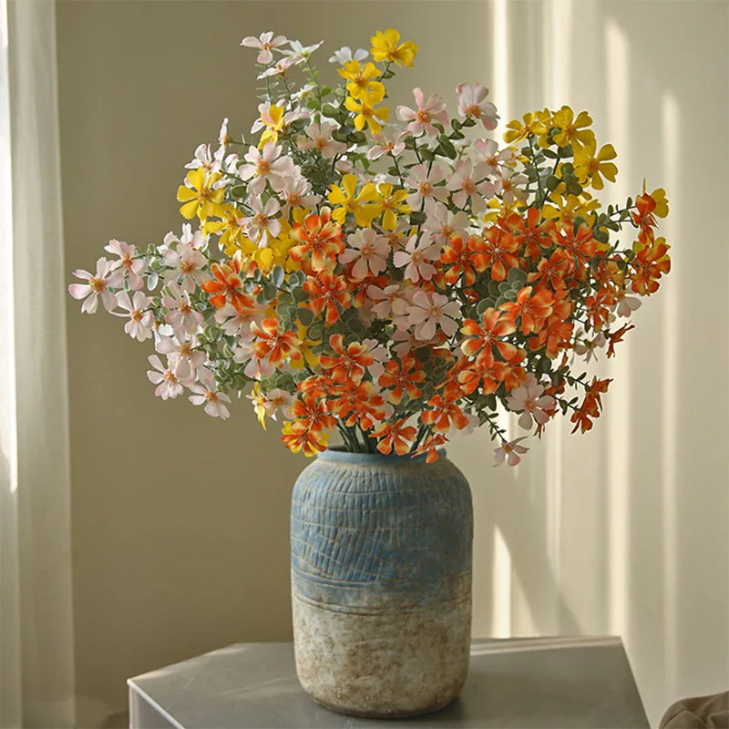 

New Simulated Flower Single Wildflower Romantic Countryside Style Living Room Bedroom Homestay Decoration Ornaments Prop