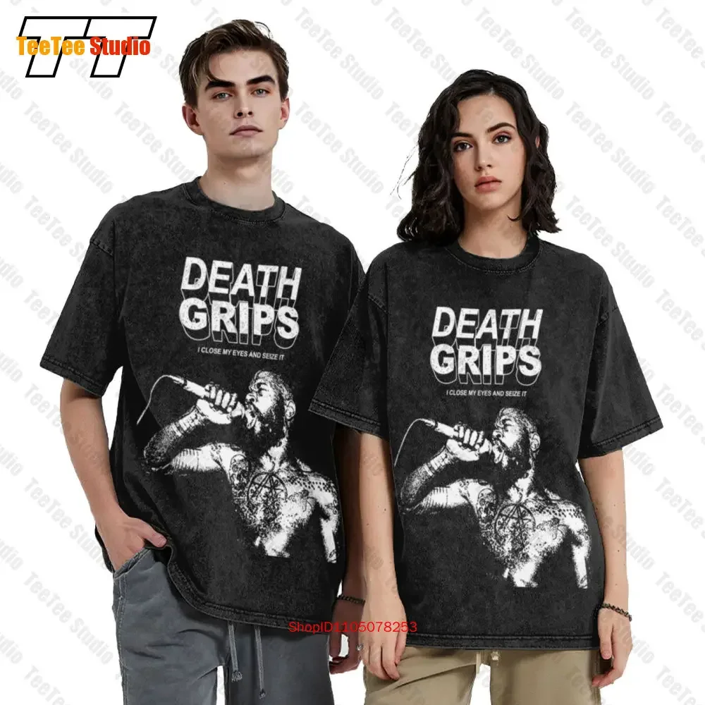 Death Grips I Close My Eyes And Seize It Logo Vintage Oversized T-Shirt 3I65