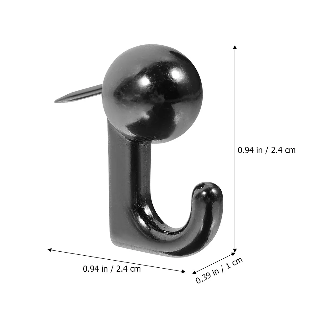 50개 후크 핀 밝은 색상의 튼튼한 푸시 핀 사무실 게시판 장식용 압정 지도 못 메시지 보드 용품