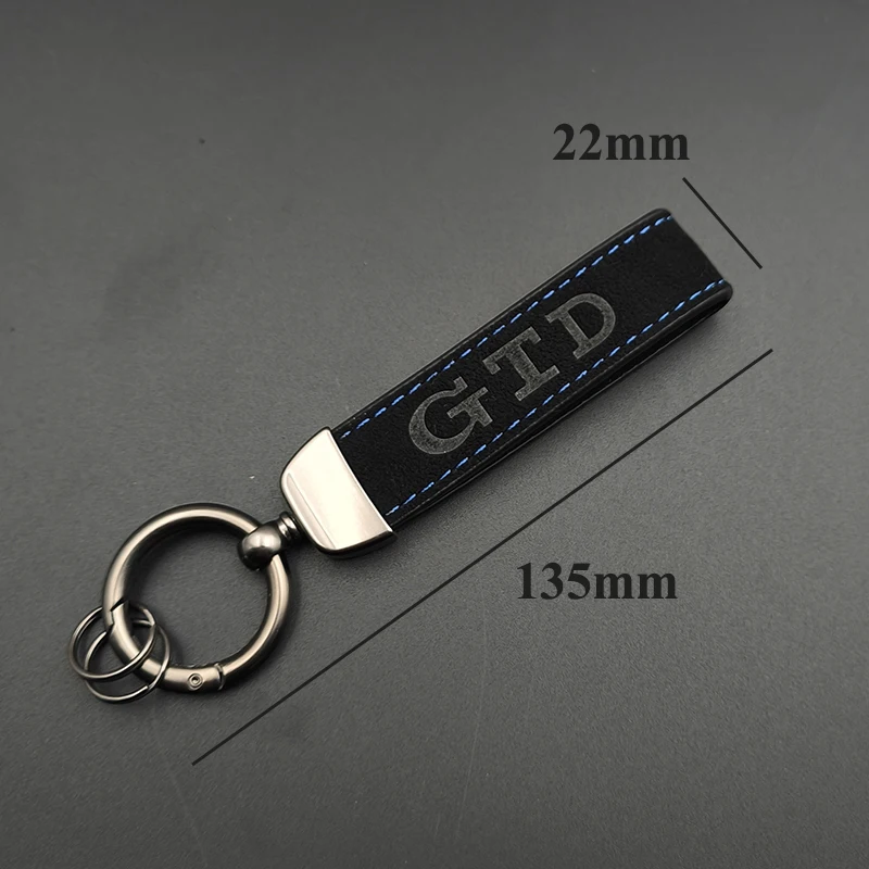 2024 Suede Leather Men Luxury Women Car Keychain For GTD Keychain 4 5 6 7 8 MK2 MK4 MK5 MK6 MK7 GTD Keychain Accessories