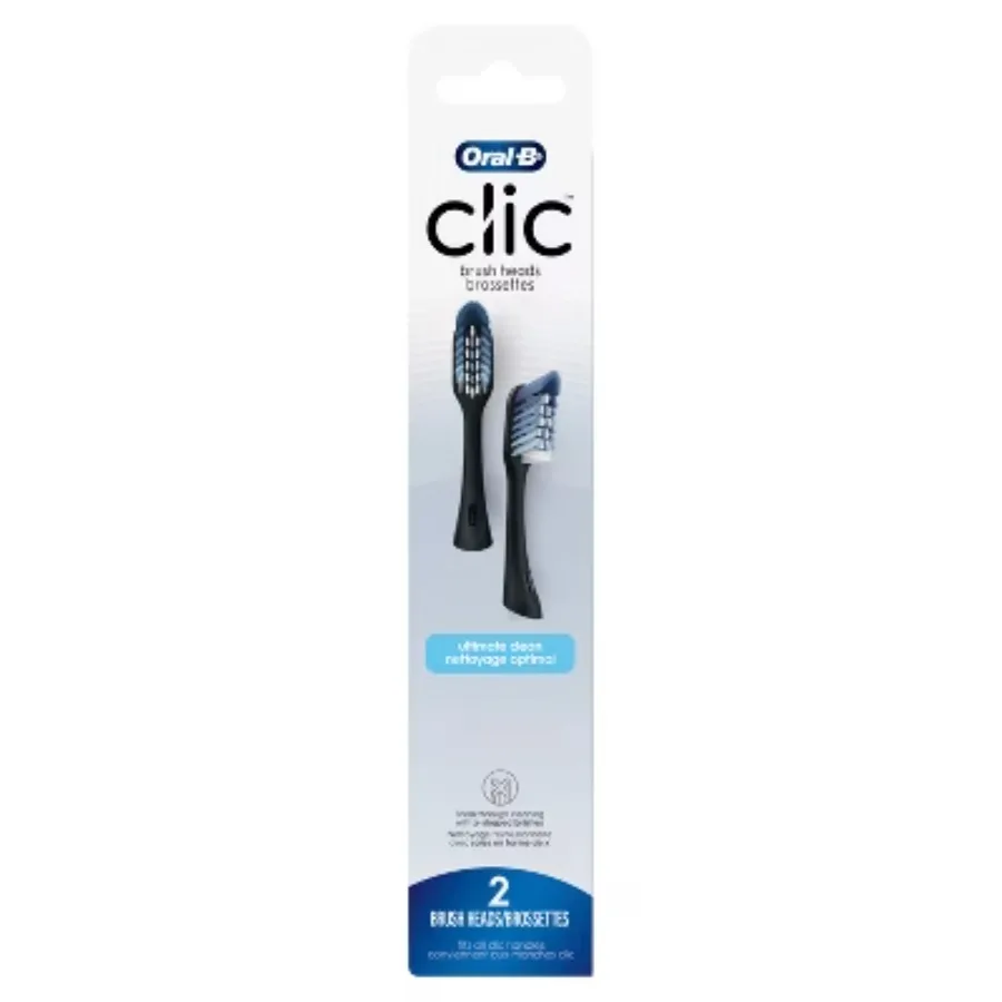 

Зубная щетка Oral-B Clic Ultimate Clean Сменные насадки — черный — 2 карата, доставка превосходного опыта очистки.