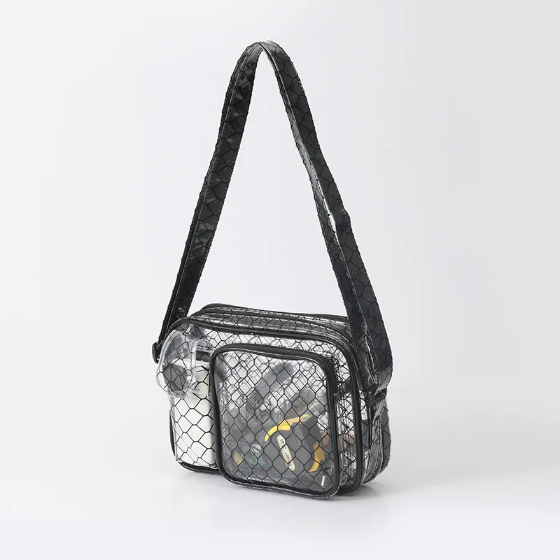 Антистатическая прозрачная сумка из ПВХ, сумки через плечо большой емкости для полупроводниковых чистых помещений